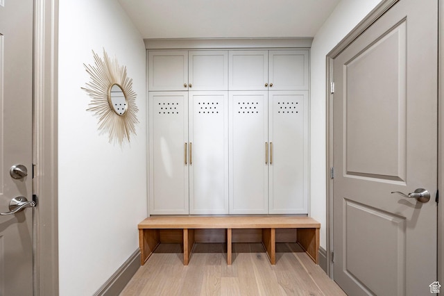 2568 E Sherwood Dr, Salt Lake City, UT 84108 - mudroom with baseboards and wood finished floors