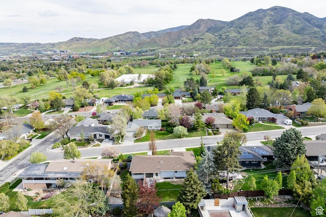 2568 E Sherwood Dr, Salt Lake City, UT 84108 - birds eye view of property with a residential view and a mountain view