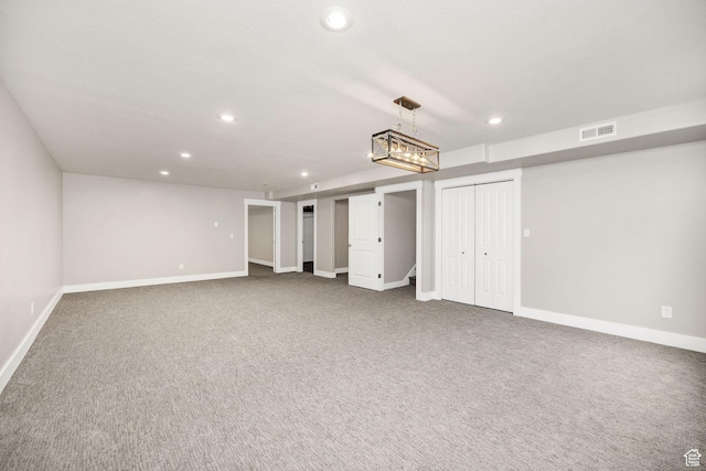 590 S 1030 E, Smithfield, UT 84335 - finished basement featuring baseboards, carpet, recessed lighting, and visible vents
