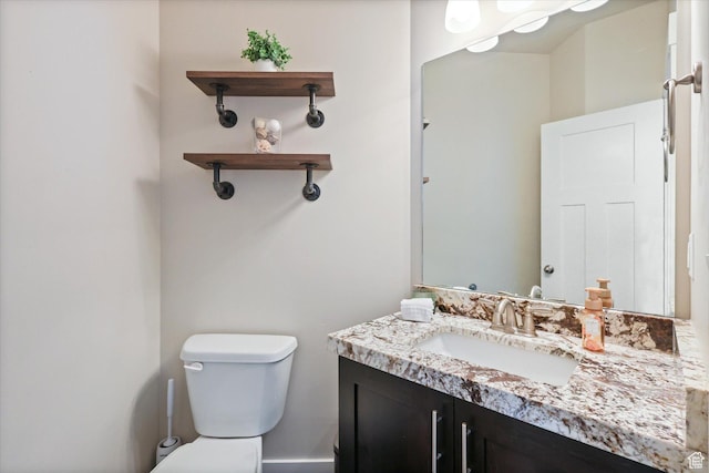 3171 N Crest Dr, Lehi, UT 84043 - half bathroom featuring vanity and toilet