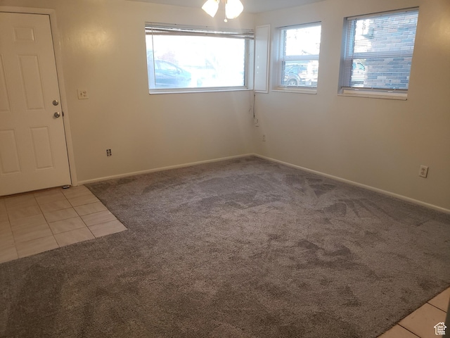 268 W 700 N, Salt Lake City, UT 84103 - interior space featuring baseboards, carpet, and a ceiling fan