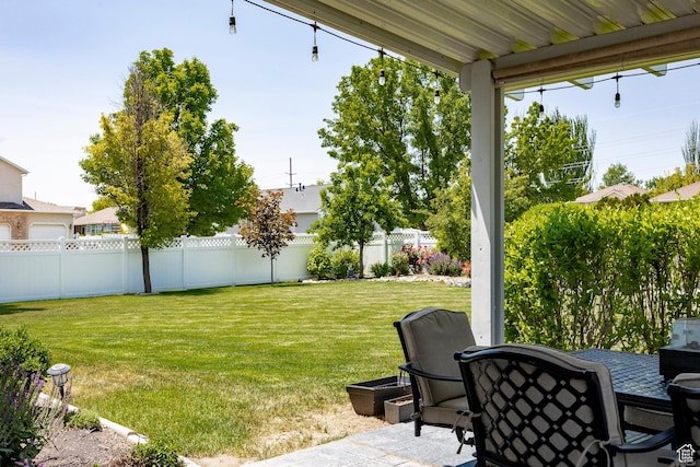 10944 S Surrey Meadow Cv, South Jordan, UT 84095 - view of yard with a patio area