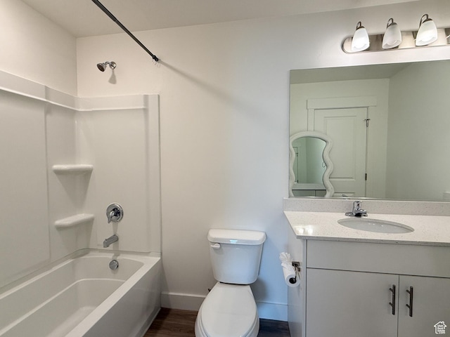 1776 N 300 E Unit 106, North Ogden, UT 84414 - full bath with vanity, toilet, baseboards, tub / shower combination, and wood finished floors