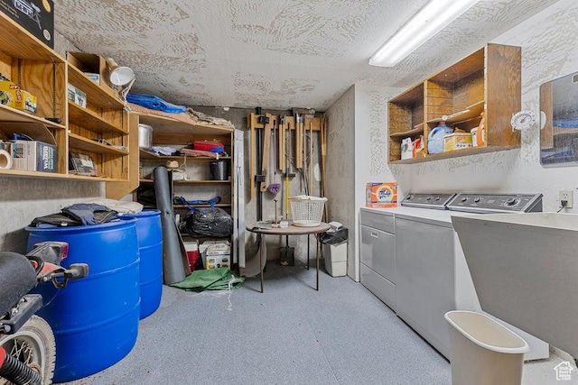375 Hillcrest, Central, UT 84722 - laundry room with separate washer and dryer and a sink