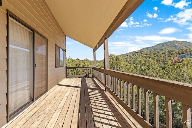 375 Hillcrest, Central, UT 84722 - wooden terrace with a mountain view