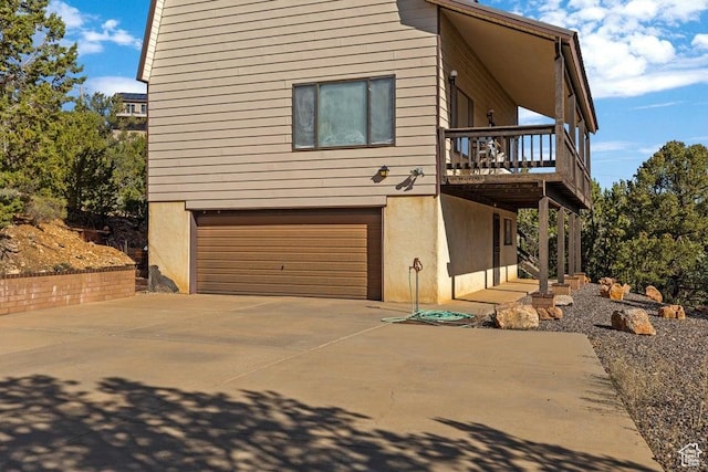 375 Hillcrest, Central, UT 84722 - view of front of home with an attached garage and driveway