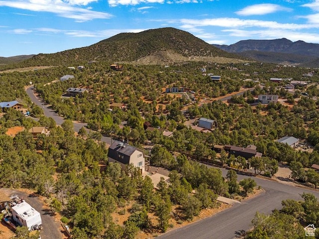 375 Hillcrest, Central, UT 84722 - bird's eye view with a mountain view