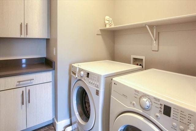 3159 N 1100 W, Pleasant View, UT 84414 - laundry room featuring cabinet space and independent washer and dryer