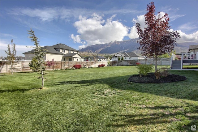 3159 N 1100 W, Pleasant View, UT 84414 - view of yard featuring fence and a mountain view
