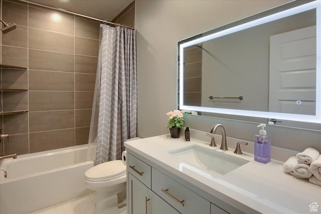 3159 N 1100 W, Pleasant View, UT 84414 - full bathroom with toilet, shower / tub combo, and vanity