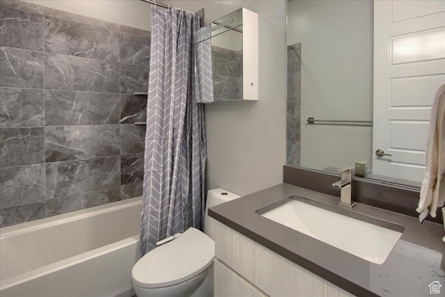 3159 N 1100 W, Pleasant View, UT 84414 - bathroom with vanity, shower / bath combo with shower curtain, and toilet