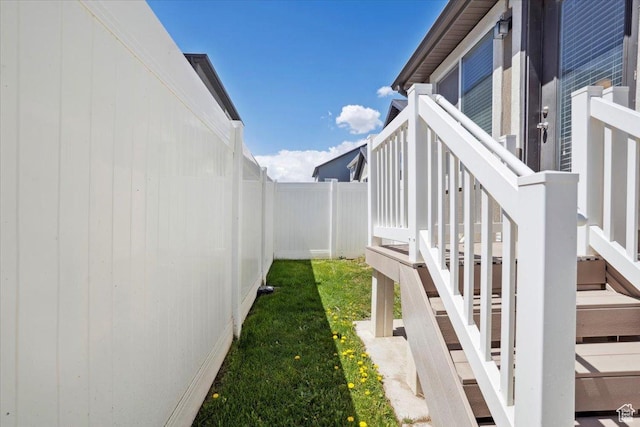 4101 W 1850 N, Lehi, UT 84043 - view of yard featuring stairs and a fenced backyard