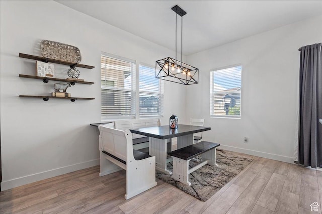 5233 W Linley Ct, Herriman, UT 84096 - dining room with light wood-style floors and a chandelier