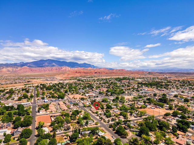 78 W Jolley Cir, Washington, UT 84780 - drone / aerial view featuring a mountain view and a residential view