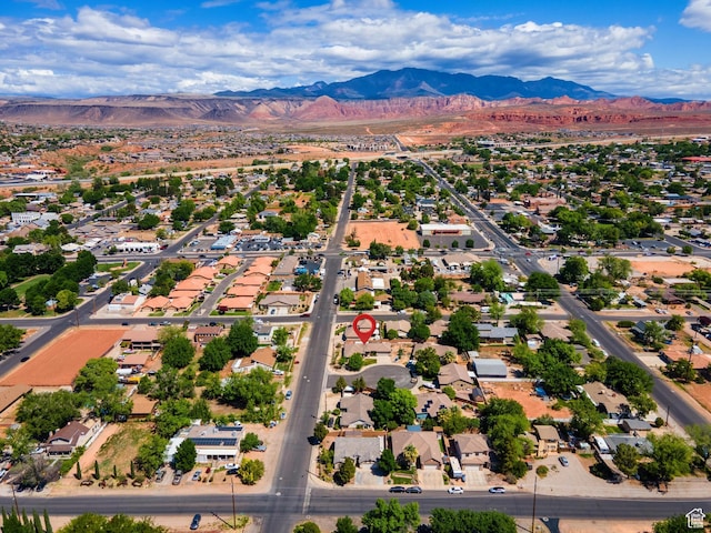 78 W Jolley Cir, Washington, UT 84780 - birds eye view of property featuring a residential view and a mountain view