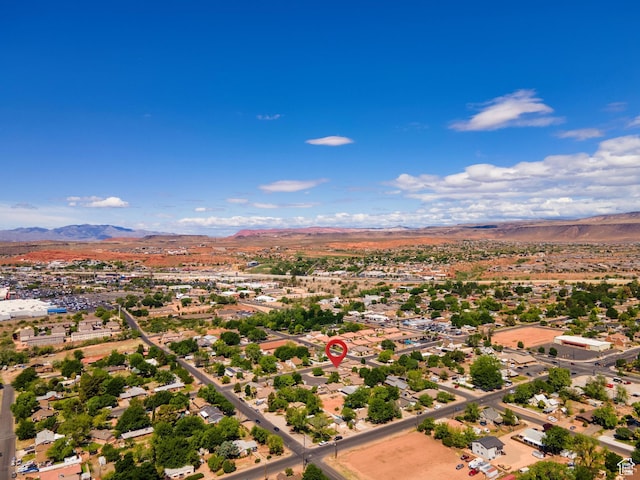 78 W Jolley Cir, Washington, UT 84780 - drone / aerial view featuring a mountain view