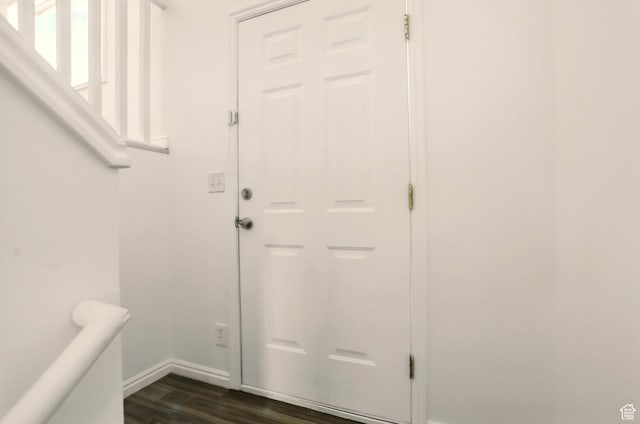 680 S Riverwalk Pkwy W, Logan, UT 84321 - interior space featuring baseboards and dark wood-style floors