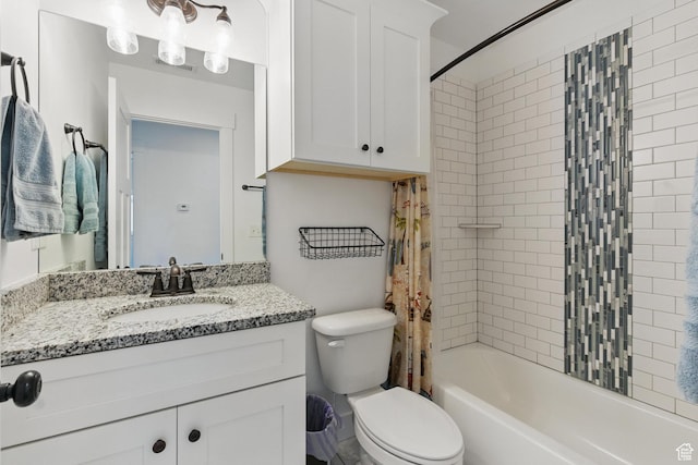 2471 W Anne Ave, West Haven, UT 84401 - full bath with vanity, shower / bath combo, toilet, and visible vents