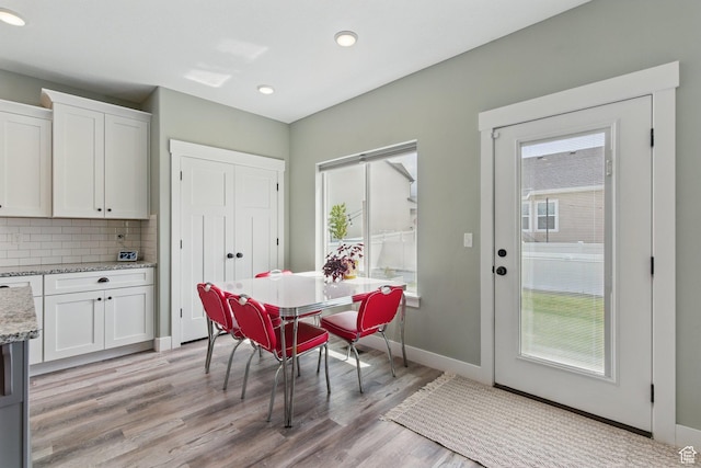 2471 W Anne Ave, West Haven, UT 84401 - dining room featuring recessed lighting, baseboards, and light wood-type flooring