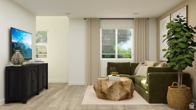 207 N Madison Ave E Unit 124, Santaquin, UT 84655 - sitting room featuring light wood-style flooring and baseboards