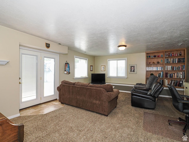 2777 W 1100 N, Layton, UT 84041 - living room featuring baseboards and a textured ceiling