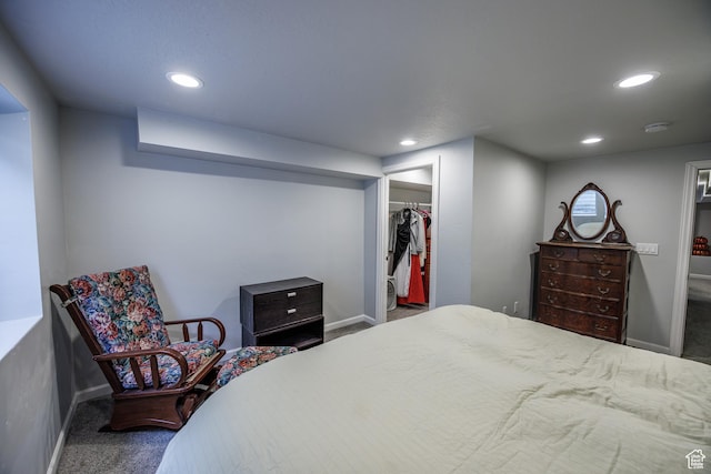 680 Stonne Ln, Kaysville, UT 84037 - bedroom featuring recessed lighting, baseboards, and carpet