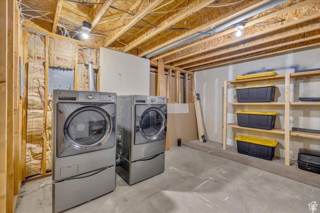 3909 N Davencourt Loop, Lehi, UT 84043 - washroom with laundry area and washer and clothes dryer