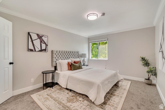 339 E 600 S Unit 1210, Salt Lake City, UT 84111 - carpeted bedroom with baseboards and ornamental molding