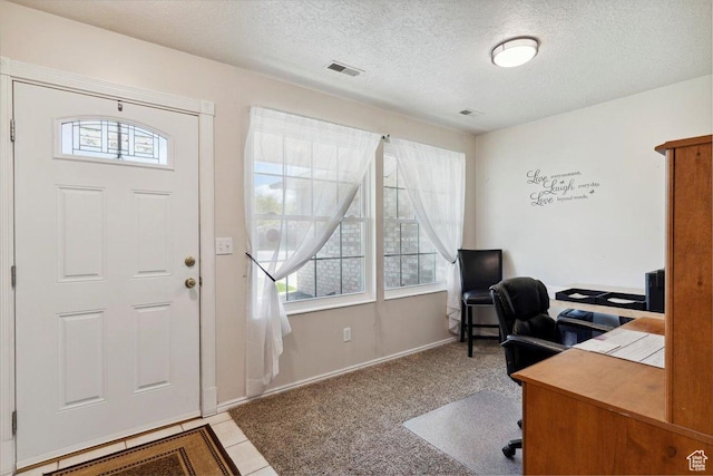 121 N 3000 W, West Point, UT 84015 - office with carpet floors, a textured ceiling, visible vents, and baseboards