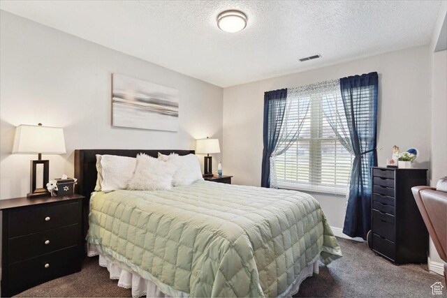 121 N 3000 W, West Point, UT 84015 - bedroom with carpet floors, baseboards, a textured ceiling, and visible vents
