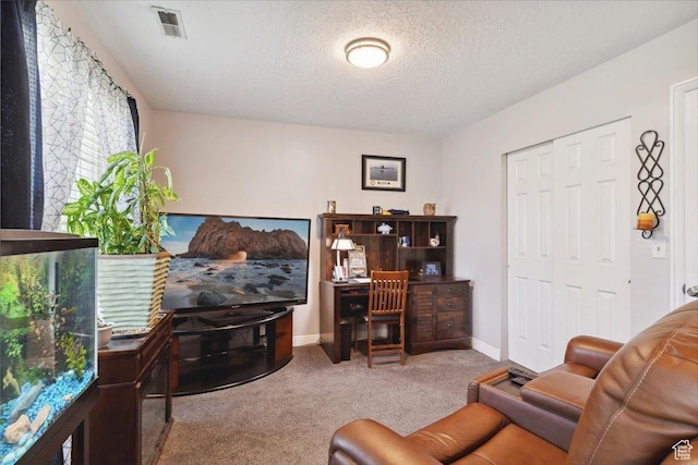 121 N 3000 W, West Point, UT 84015 - carpeted office featuring a textured ceiling, visible vents, and baseboards