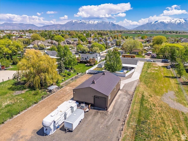 121 N 3000 W, West Point, UT 84015 - drone / aerial view with a residential view and a mountain view