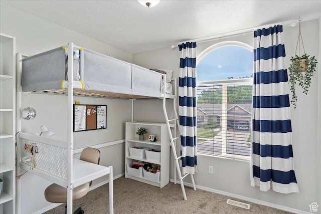 1090 N 3450 W, Layton, UT 84041 - carpeted bedroom with a textured ceiling, visible vents, multiple windows, and baseboards