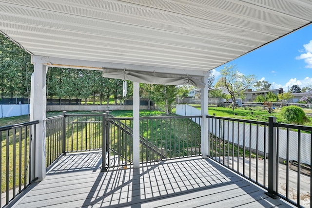 4522 S 2675 W, Roy, UT 84067 - deck featuring a yard and fence private yard