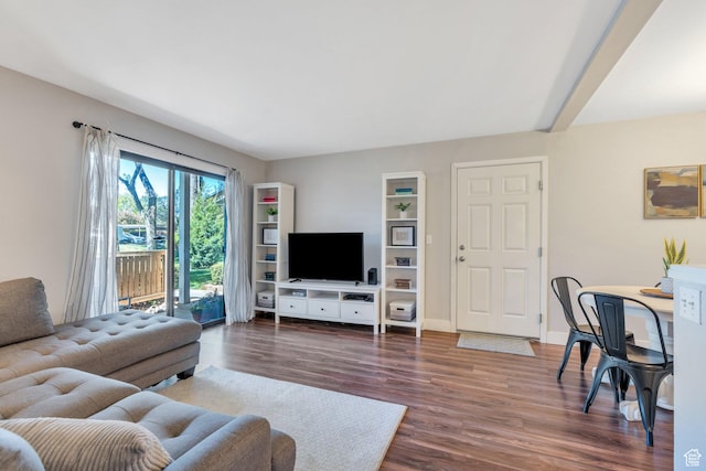1275 E Shadow Ridge Dr S Unit 10N, Cottonwood Heights, UT 84047 - living area featuring dark wood-style floors