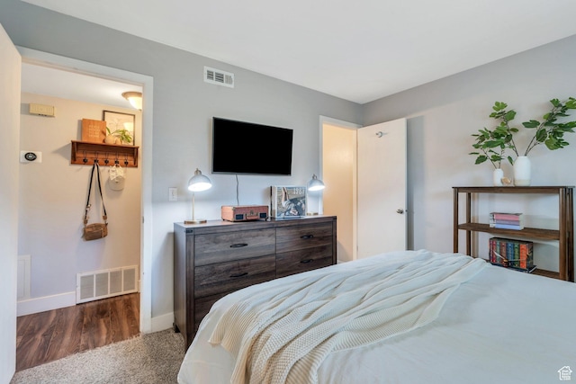 1275 E Shadow Ridge Dr S Unit 10N, Cottonwood Heights, UT 84047 - bedroom with baseboards, visible vents, and carpet