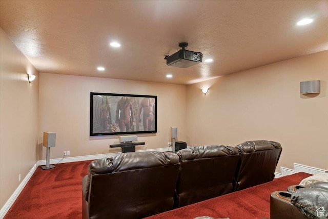 864 S Wellington Dr W, Kaysville, UT 84037 - cinema room featuring dark colored carpet, recessed lighting, and baseboards