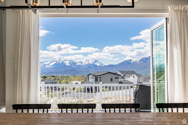 809 N 1490 E, Heber City, UT 84032 - dining area with a mountain view and a residential view