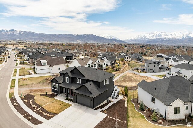 809 N 1490 E, Heber City, UT 84032 - aerial perspective of suburban area featuring mountains