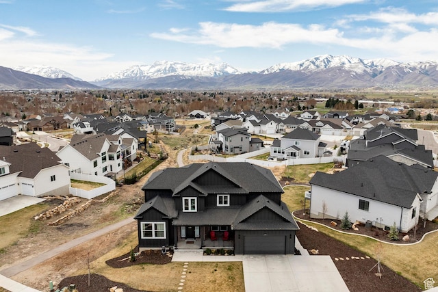 809 N 1490 E, Heber City, UT 84032 - aerial perspective of suburban area featuring a mountain backdrop