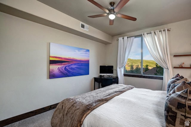 1261 W Black Rock Trl Unit 39F, Kamas, UT 84036 - bedroom featuring carpet and a ceiling fan