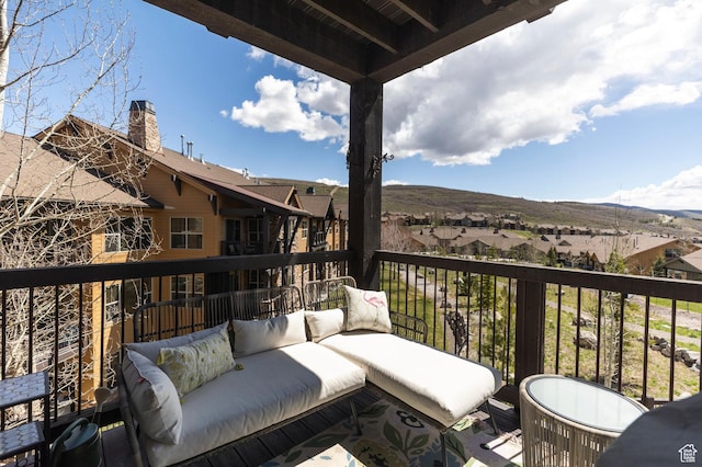 1261 W Black Rock Trl Unit 39F, Kamas, UT 84036 - balcony with a residential view and an outdoor hangout area