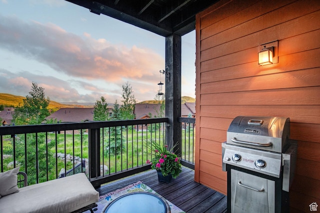 1261 W Black Rock Trl Unit 39F, Kamas, UT 84036 - wooden terrace with area for grilling