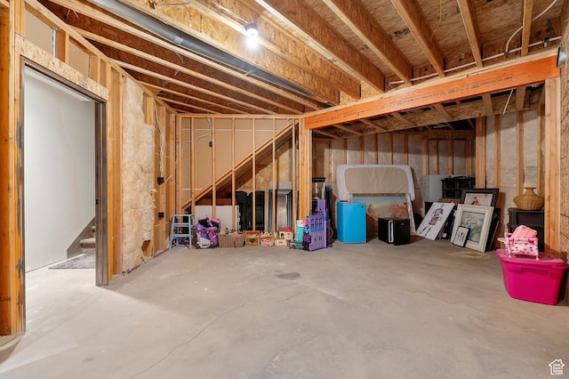 1021 Sage Crk, Heber City, UT 84032 - unfinished basement with stairway