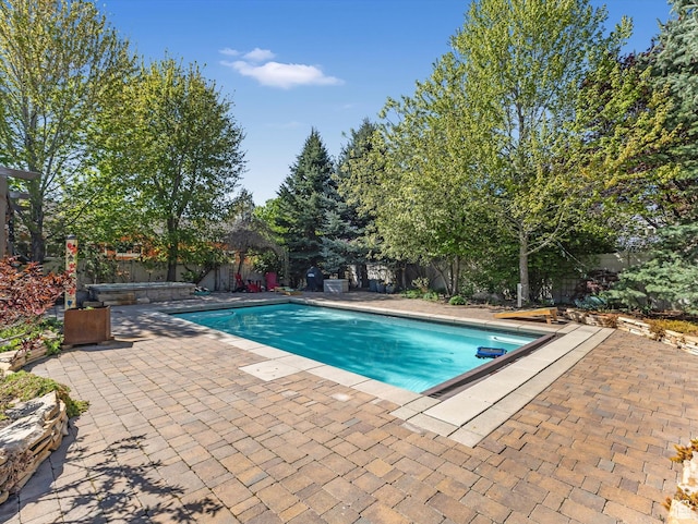 11606 S Radience Ln W, South Jordan, UT 84009 - view of pool featuring a patio, a fenced in pool, and a fenced backyard