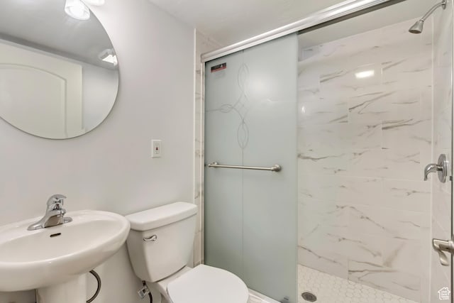 145 E Majestic Elms Pl S, South Salt Lake, UT 84115 - full bath featuring toilet, a sink, and a stall shower