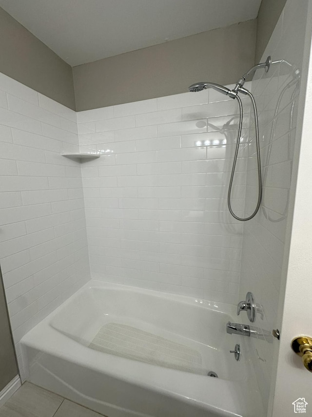 498 N 80 W, Lindon, UT 84042 - bathroom featuring shower / bath combination and tile patterned flooring