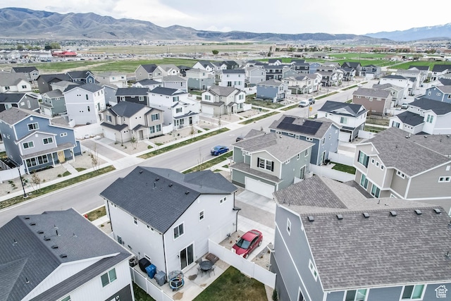 134 E Stroll Ave Unit 816, Saratoga Springs, UT 84045 - birds eye view of property with a mountain view and a residential view