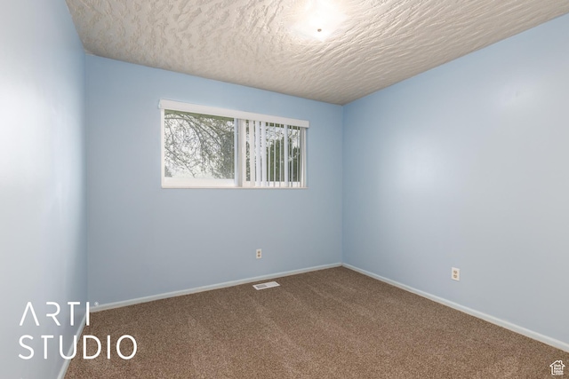 2732 S 4550 W, Taylor, UT 84401 - carpeted spare room with baseboards, a textured ceiling, and visible vents