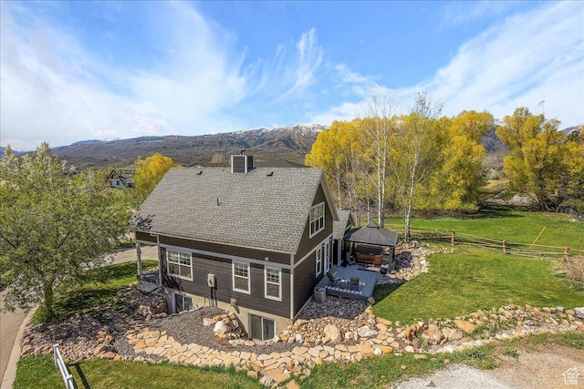 3511 N Willow Creek Ln E Unit 10, Eden, UT 84310 - aerial view featuring a mountain view